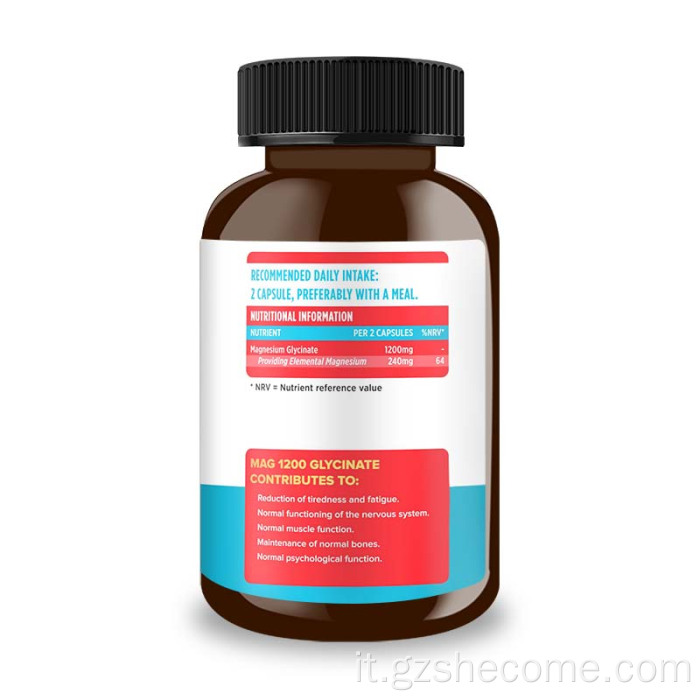 Le capsule di magnesio premium supportano la salute delle articolazioni